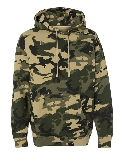 Unisex Heavyweight Hooded Camo Sweatshirt