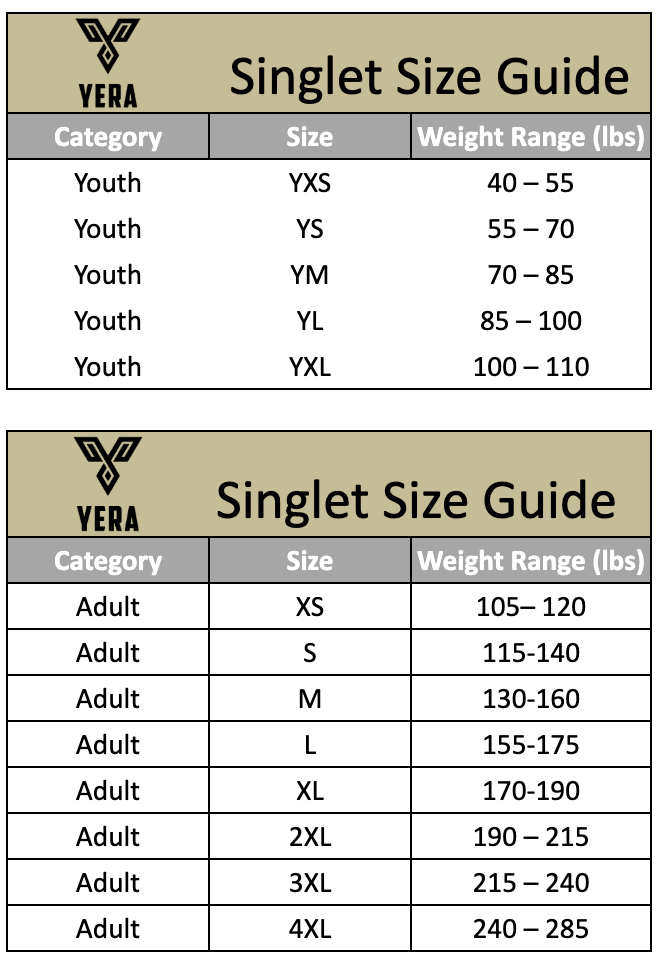 YERA Men's Combat Singlet