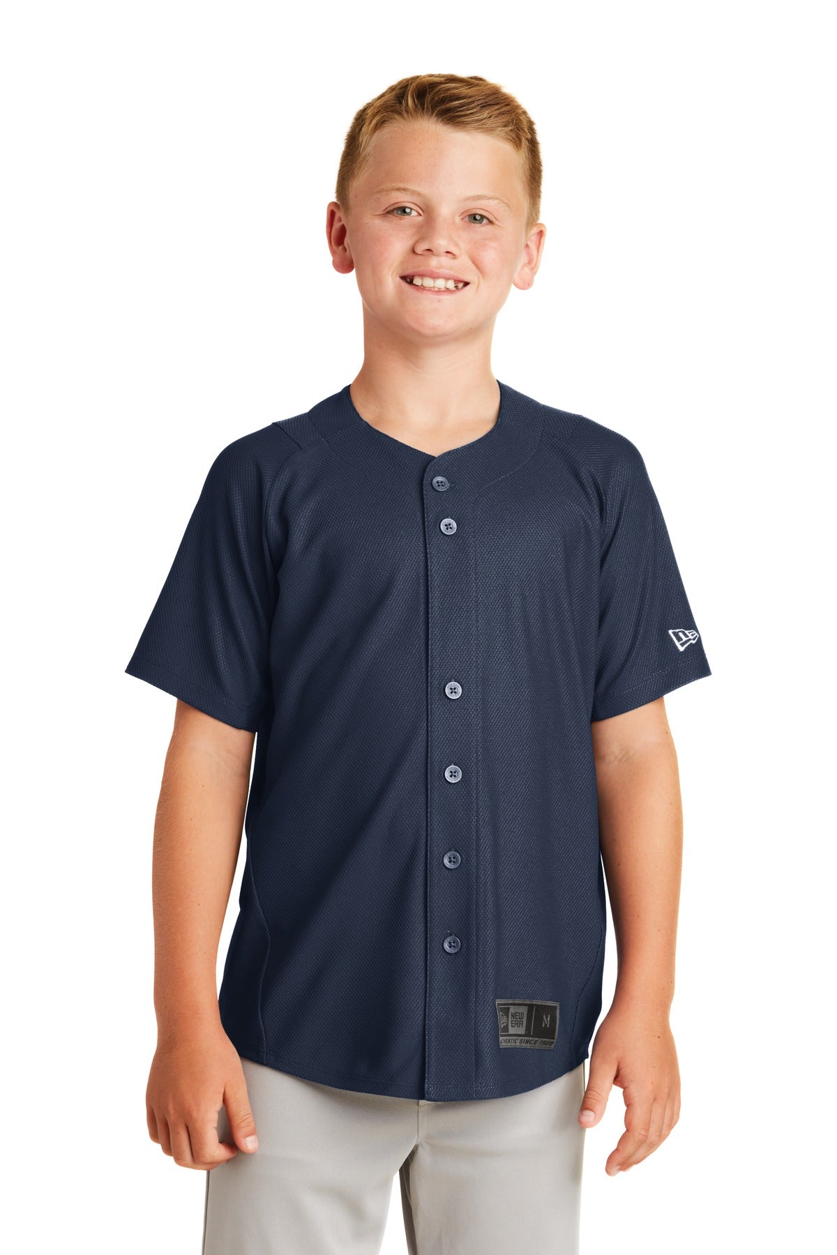 New Era  ®  Youth Diamond Era Full-Button Jersey. YNEA220