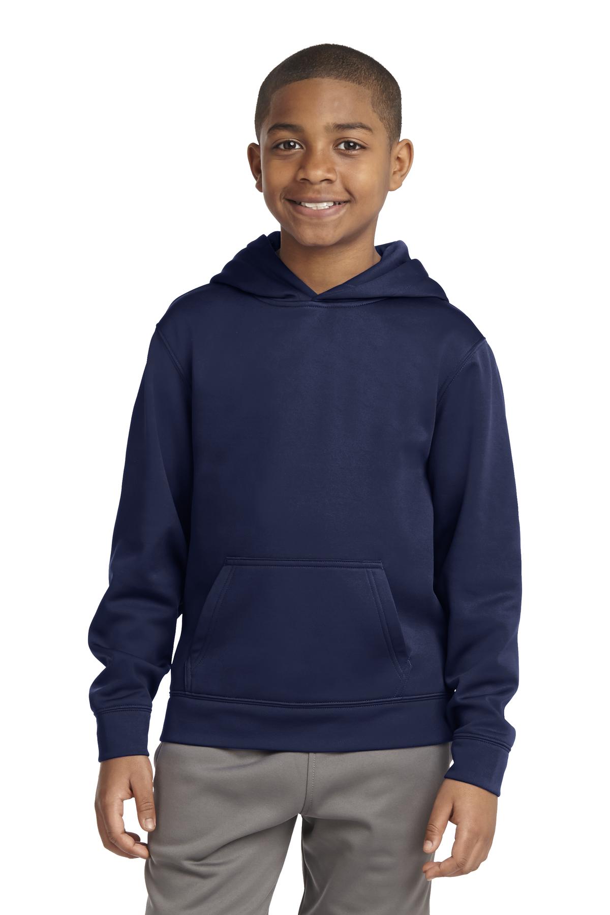 Youth Sport-Wick® Fleece Hooded Pullover