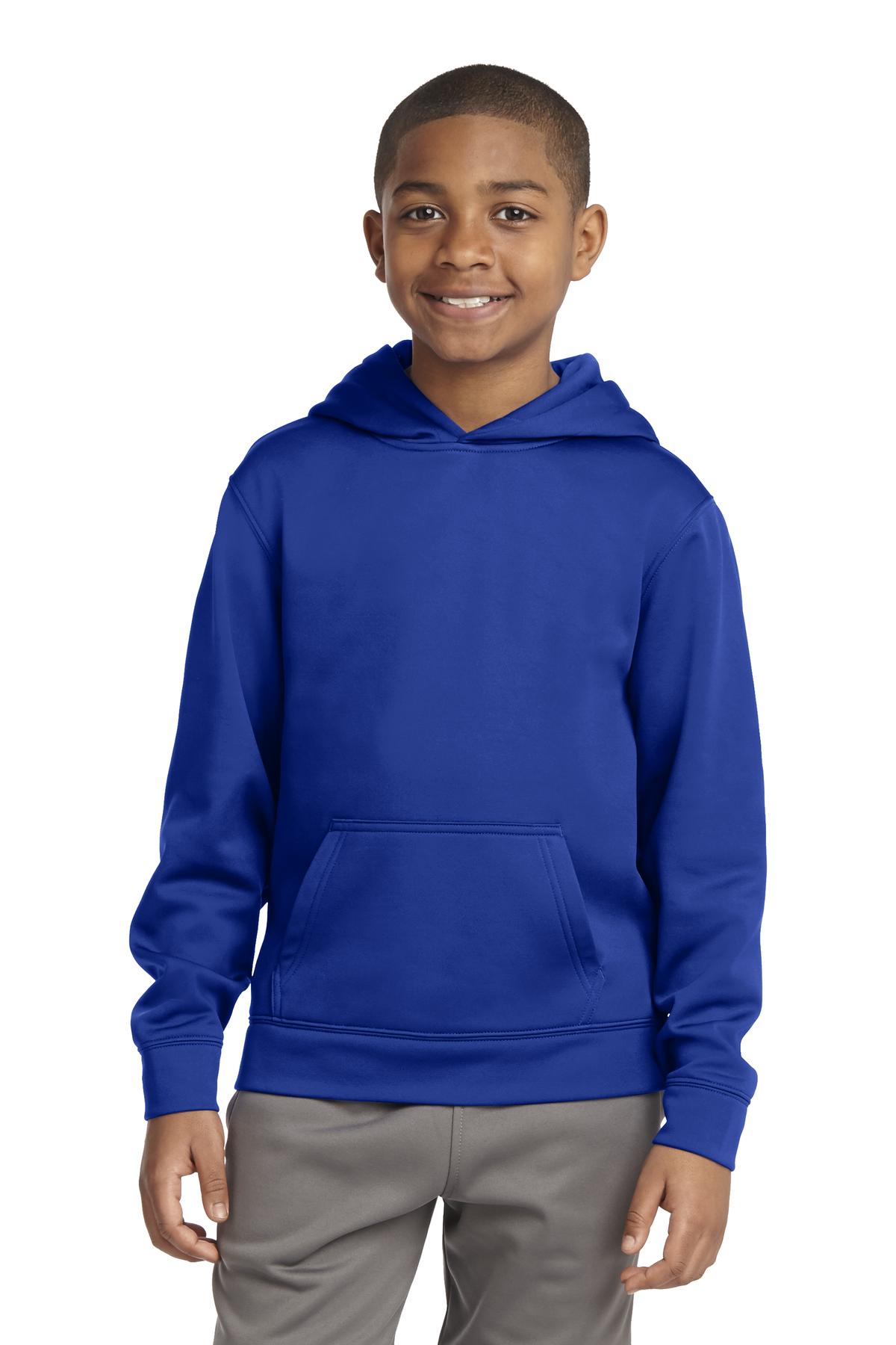 Youth Sport-Wick® Fleece Hooded Pullover