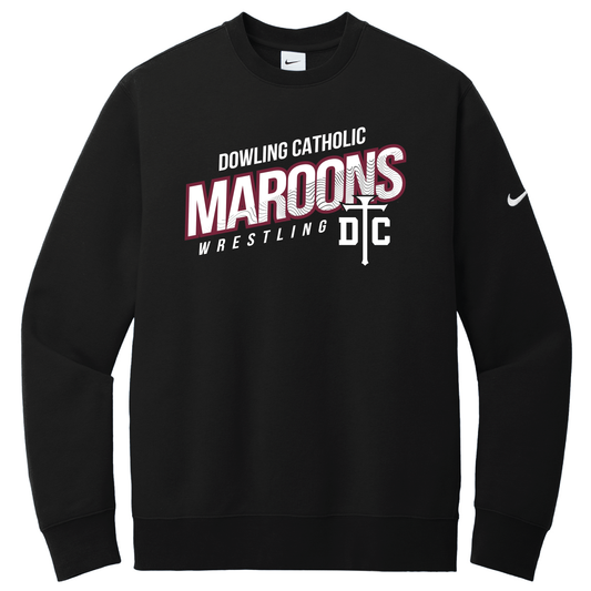 Nike Club Fleece Sleeve Swoosh Crew